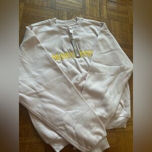 Skims Cotton Fleece Classic Crew Sweatshirt w/ Corporate Branding- “Barely Pink”